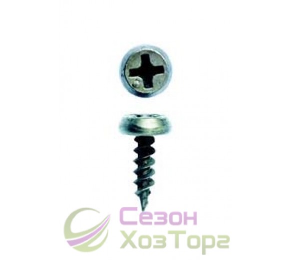 Саморіз "блоха" гостра біла 3,5х11 мм (упаковка 1000 шт)